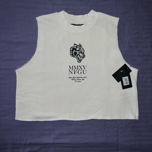 Vtg Darc Sport She Cropped Muscle London Crew neck Women’s M NWT